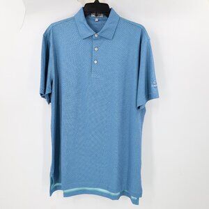 Peter Millar Polo Shirt Mens Medium Summer Comfort Short Sleeve Performance blue